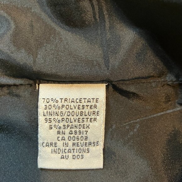 Calvin Klein Black Blazer Size 16W - Picture 5 of 6
